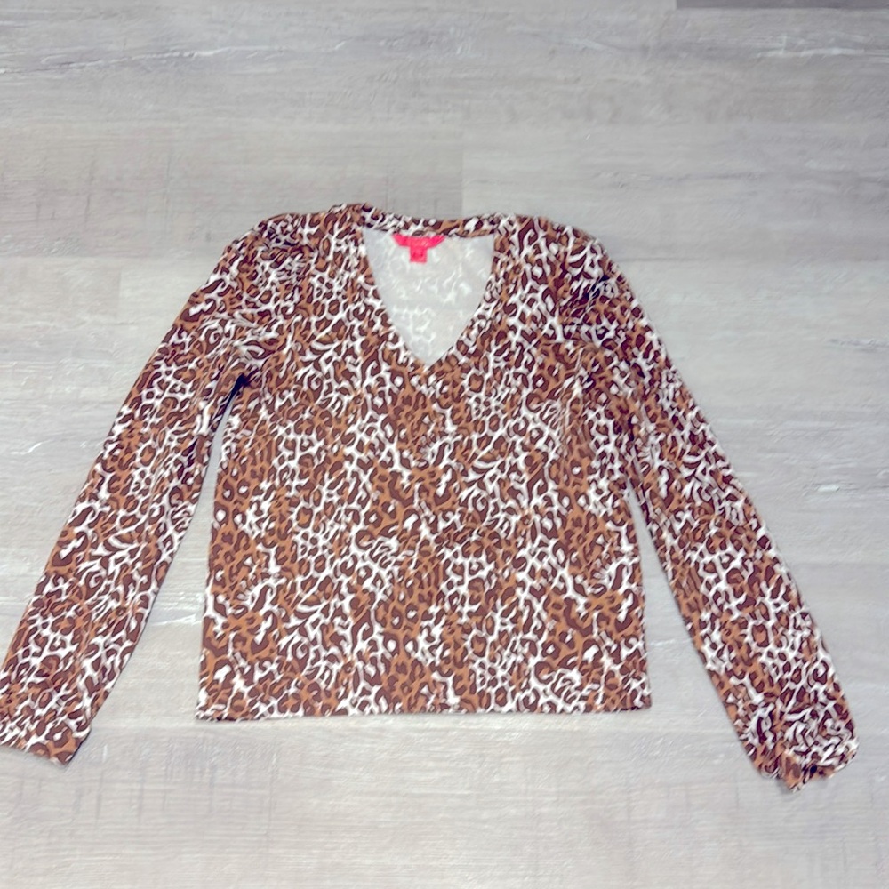 Jansen Lilly Pulitzer leopard sweatshirt